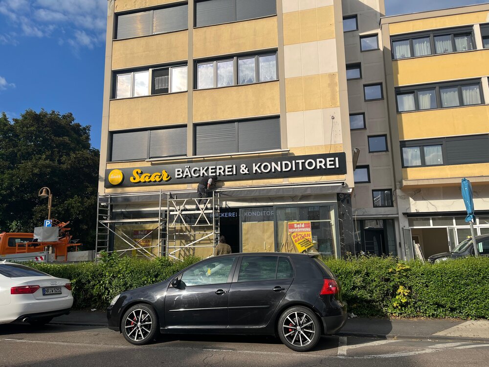 In den finalen Zügen: Bauarbeiten in der "Saar Bäckerei & Konditorei-Filiale" in Neuwied In den finalen Zügen: Bauarbeiten in der "Saar Bäckerei & Konditorei-Filiale" in Neuwied