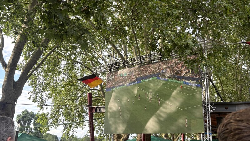 Public Viewing zur WM in Koblenz.