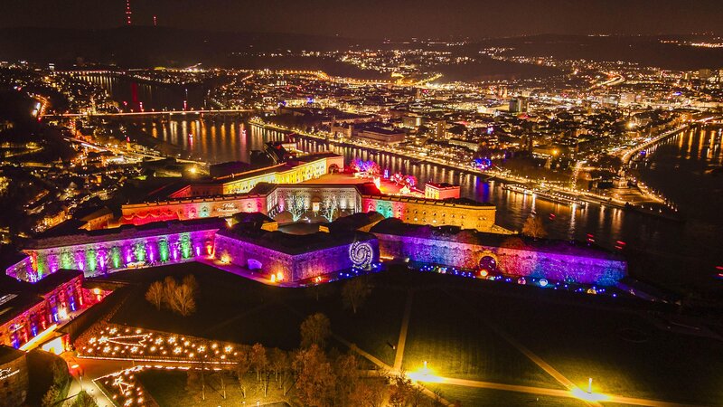 Christmas Garden in Koblenz.