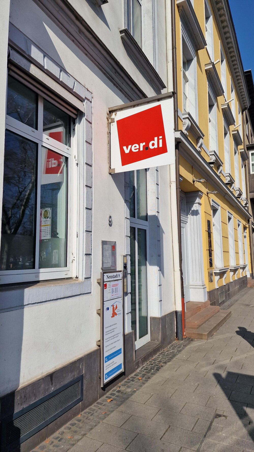 Der ver.di Bezirk Mittelrhein in Koblenz.