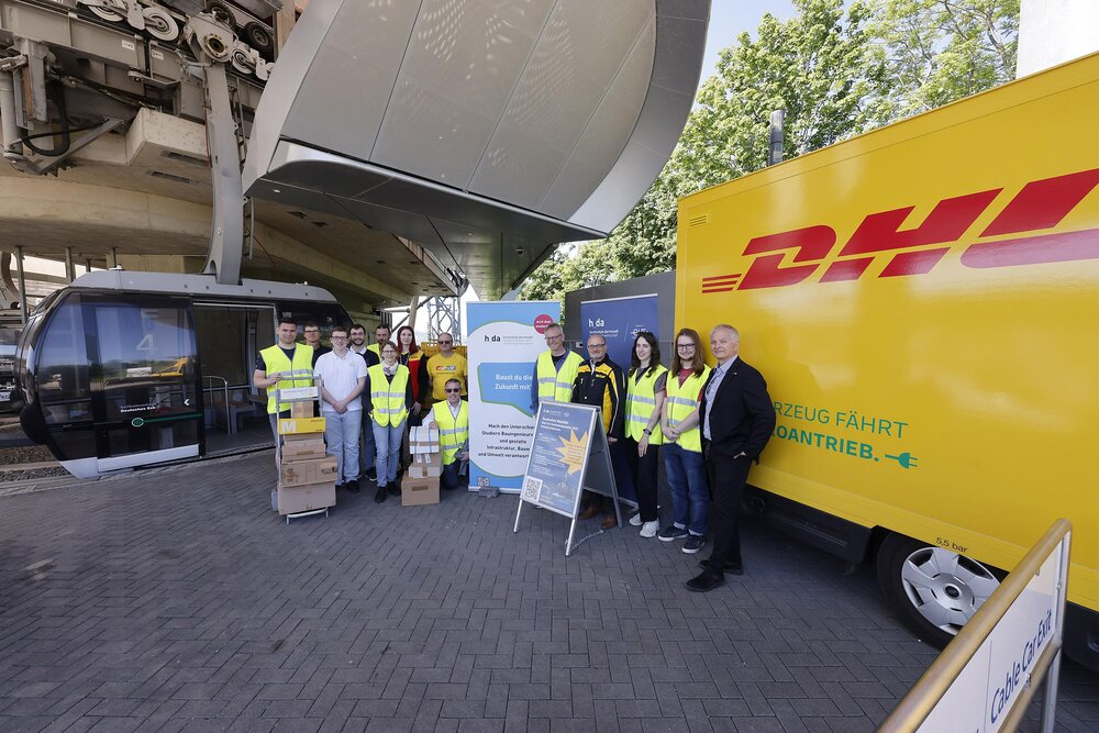 Pakettransport in Seilbahnen: Hochschule Darmstadt, DHL und Seilbahn Koblenz starten Feldversuch