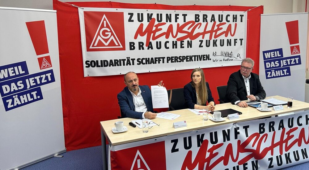 Der ZF-Betriebsrat und die IG Metall Koblenz haben das "Bündnis Koblenz" vorgestellt. Der ZF-Betriebsrat und die IG Metall Koblenz haben das "Bündnis Koblenz" vorgestellt.
