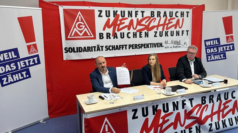 Der ZF-Betriebsrat und die IG Metall Koblenz haben das "Bündnis Koblenz" vorgestellt.