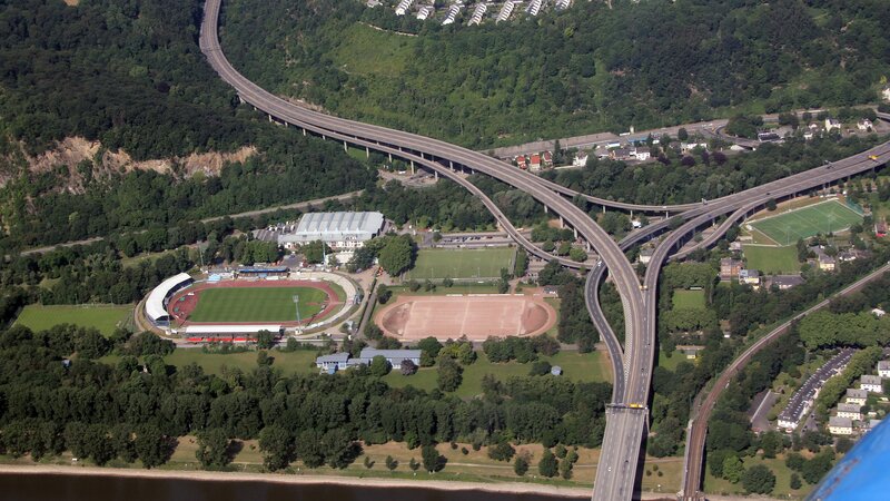 Der Sportpark Oberwerth in Koblenz 2011 (Archivbild)