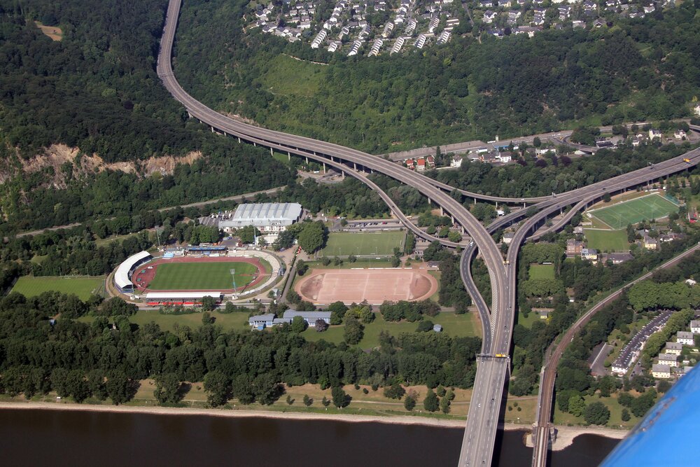 Der Sportpark Oberwerth in Koblenz 2011 (Archivbild)