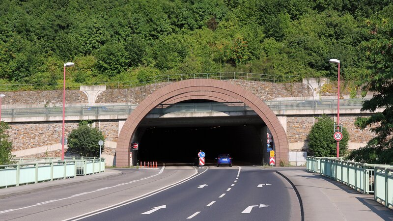 Der Glockenbergtunnel in Koblenz.