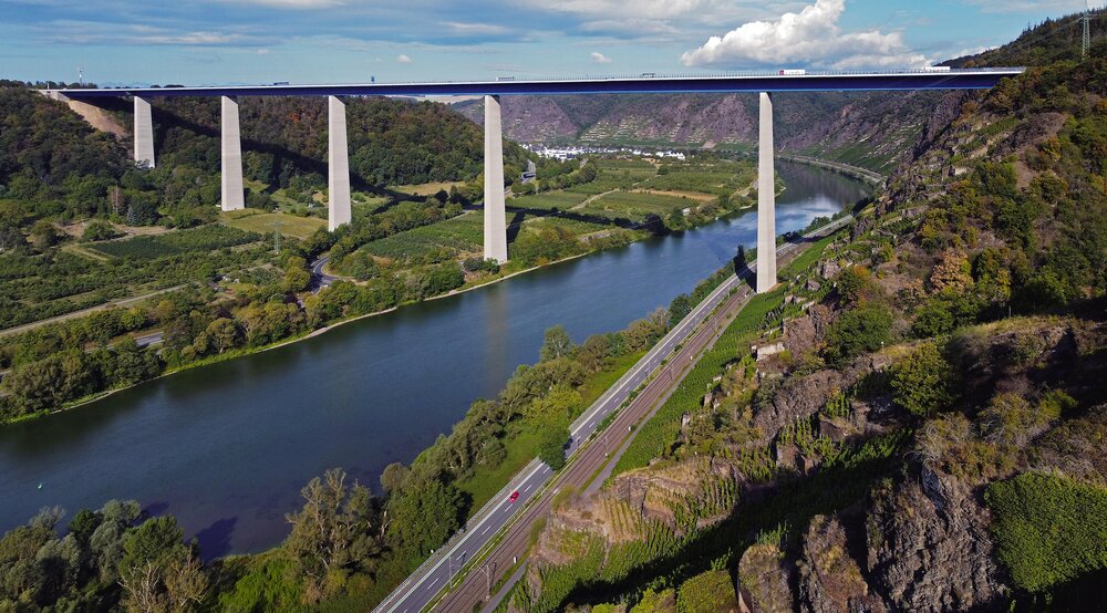 Moseltalbrücke bei Winningen