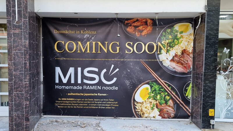 Das japanische Restaurant "Miso Ramen" eröffnet demnächst in Koblenz.