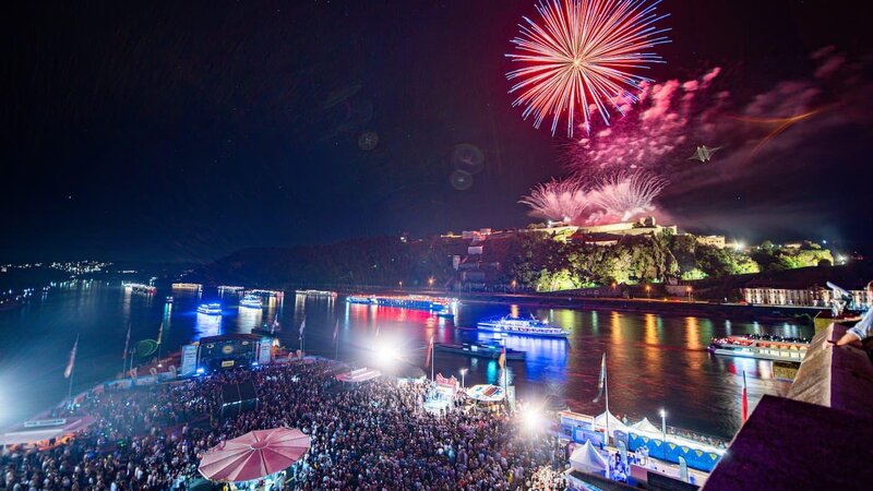 Jedes Jahr bietet "Rhein in Flammen" Anblicke, die staunen lassen.