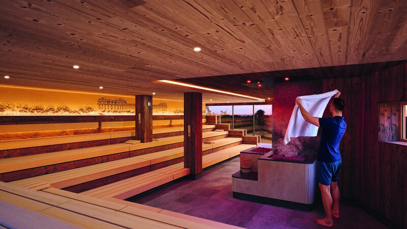 Die neue „Welterbe Sauna“ in der Emser Therme