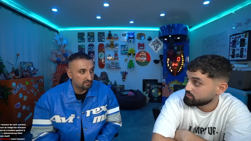 SSIO und Daniel Slump im Livestream.