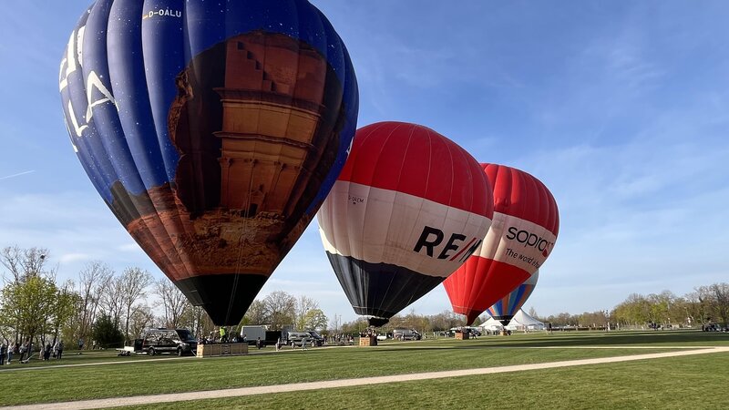 Ballonstart in Ehrenbreitstein.