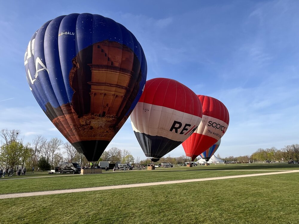 Ballonstart in Ehrenbreitstein.