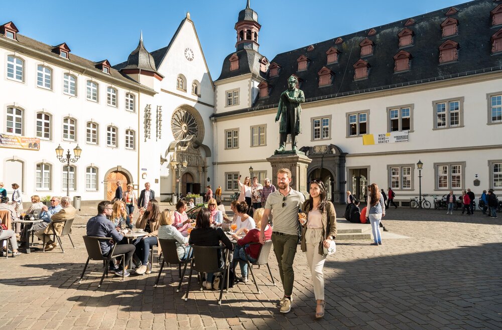 Der Jesuitenplatz in Koblenz.