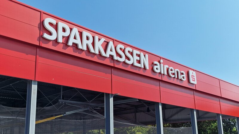 Die neue Sparkassen airena in Koblenz-Metternich.