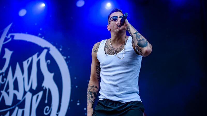 Gzuz bei einem Konzert im Jahr 2017 (Archivbild)