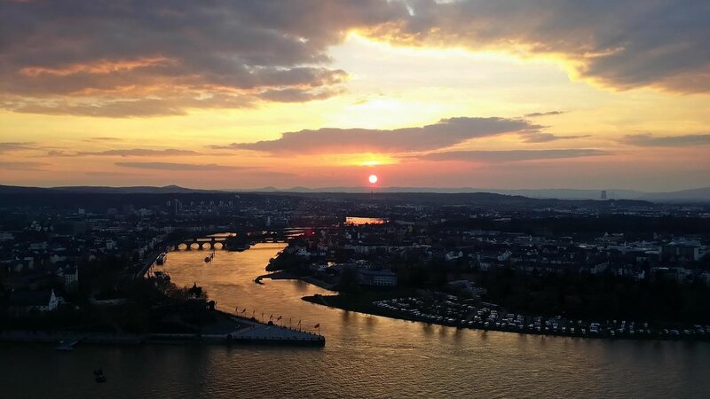 Koblenz, Sonnenuntergang - Symbolbild