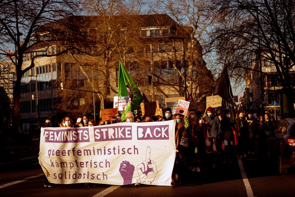 Ein Protest von Feministas Koblenz (Archivbild) Ein Protest von Feministas Koblenz (Archivbild)