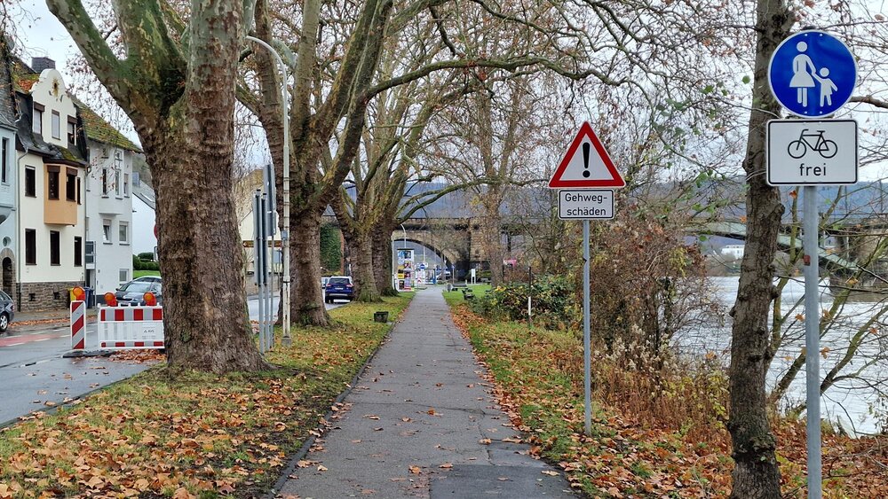 Fuß- und Radweg in Koblenz-Moselweiß