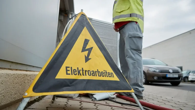 Stromarbeiten (Symbolbild)