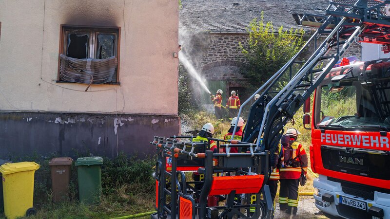 Die Feuerwehr war in Oberhaid mit vielen Kräften im Einsatz.