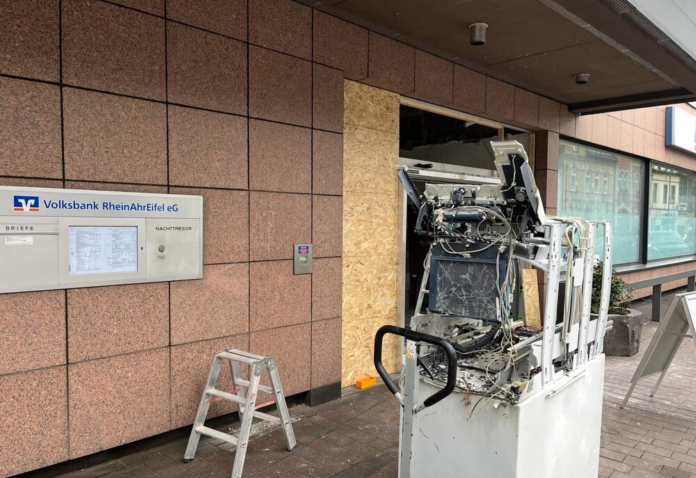 Automatensprengung Volksbank, Symbolbild