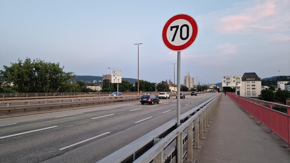 Die Europabrücke in Koblenz.