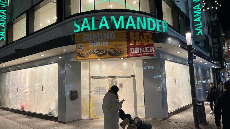"HB Döner" zieht in den Standort des ehemaligen "Salamander" in Koblenz ein.