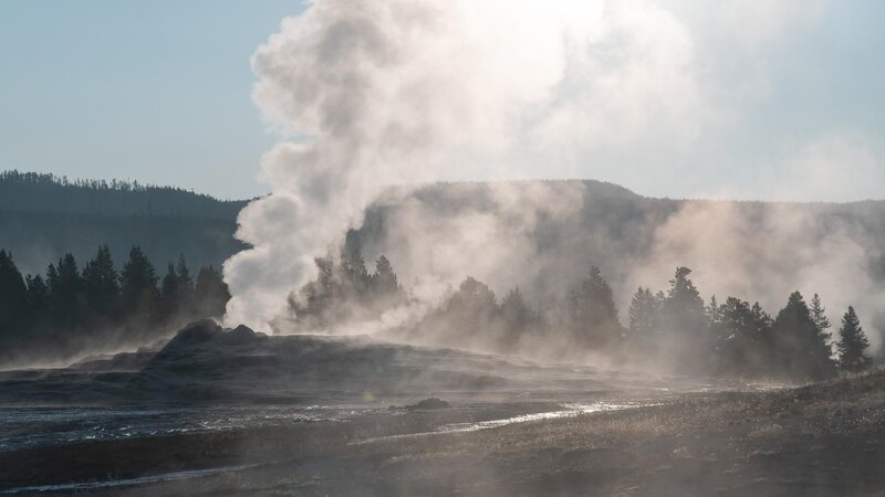 Vulkanische Aktivität? So stark wie im Yellowstone National Park (Bild) ist es noch nicht.