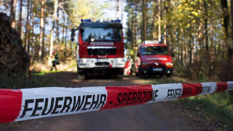 Feuerwehreinsatz bei Waldbrand (Symbolbild)