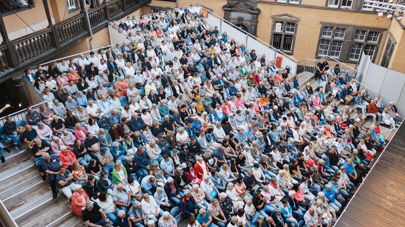 Die Burgfestspiele Mayen in der Genovevaburg.