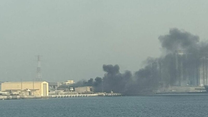 Fot vom Dronheneinschlag circa 500 Meter entfernt vom Kreuzfahrtschiff "Mein Schiff " (Tui Cruses).