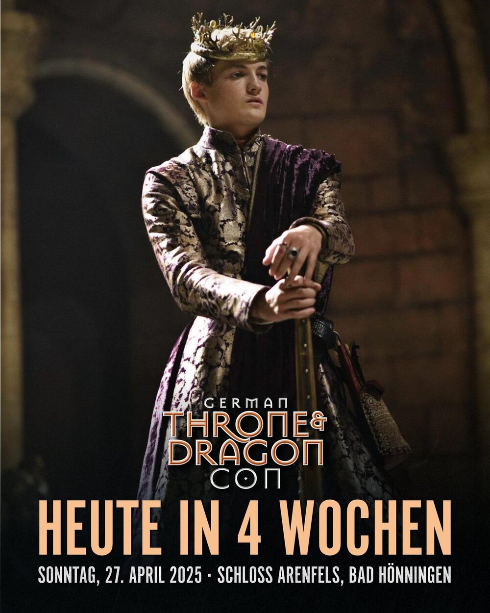 Jack Gleeson in seiner Rolle König Joffrey aus Game of Thrones.