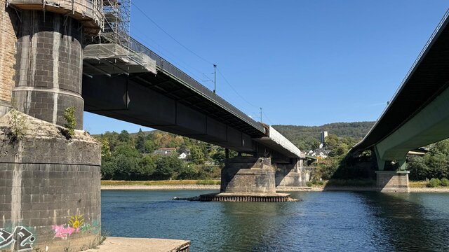 Horchheimer Eisenbahnbrücke in Koblenz wochenlang gesperrt