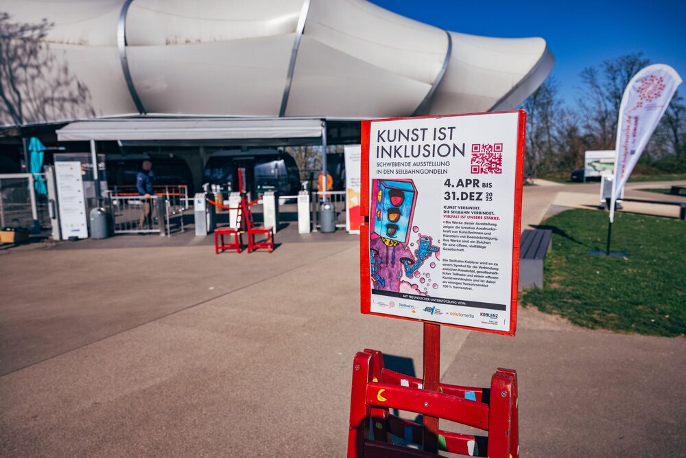 "Kunst ist Inklusion" - neue Kunstausstellung in der Koblenzer Seilbahn. "Kunst ist Inklusion" - neue Kunstausstellung in der Koblenzer Seilbahn.
