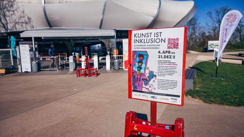 "Kunst ist Inklusion" - neue Kunstausstellung in der Koblenzer Seilbahn.