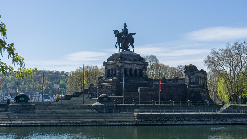 Das Kaiser-Wilhelm-Denkmal in Koblenz.