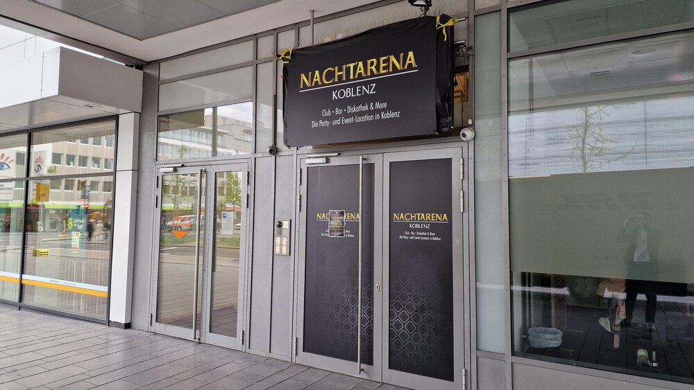 Die Koblenzer Nachtarena ist seit Juli 2024 geschlossen.