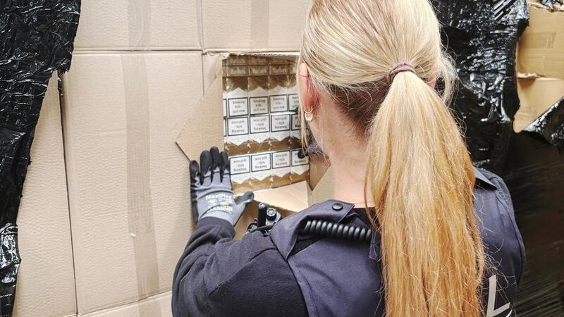 Sichergestellte Zigaretten