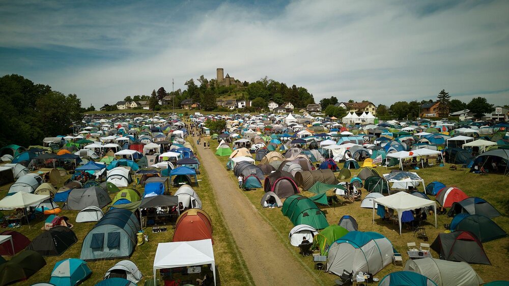 Das Campen gehört bei Rock am Ring  für viele Fans dazu.