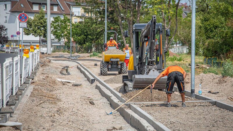 Im Schartwiesenweg in Lützel laufen derzeit die finalen Arbeiten für den Ausbau der Straße.