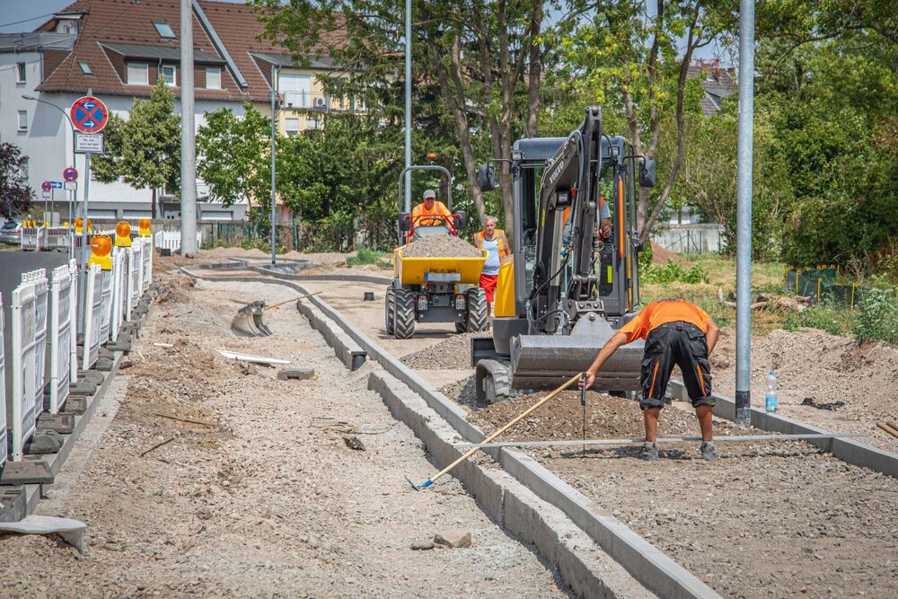 Im Schartwiesenweg in Lützel laufen derzeit die finalen Arbeiten für den Ausbau der Straße.