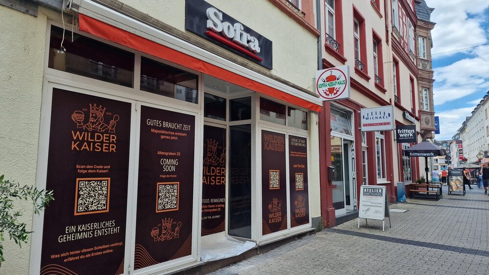 Sofra-Kebab in der Altstadt hat geschlossen, stattdessen soll dort nun der "Wilde Kaiser" entstehen.