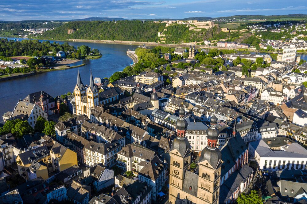 Luftaufnahme Koblenzer Altstadt