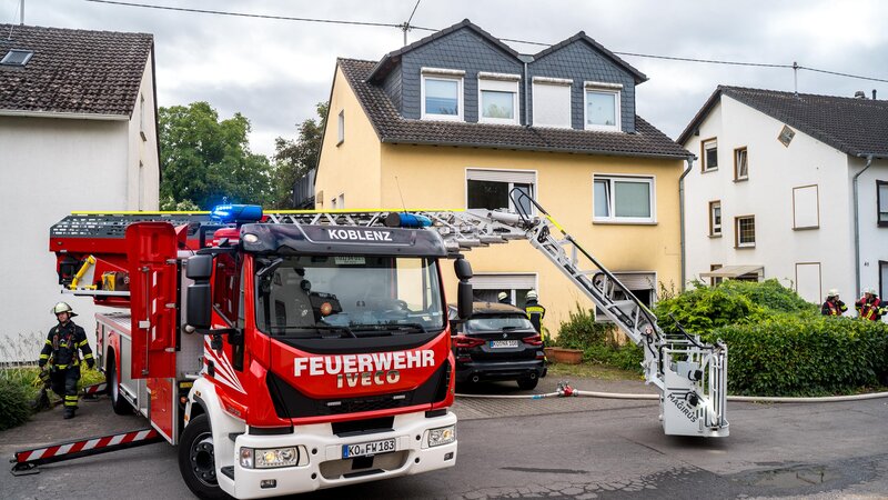 Brand in einem Gebäude in Koblenz-Rübenach