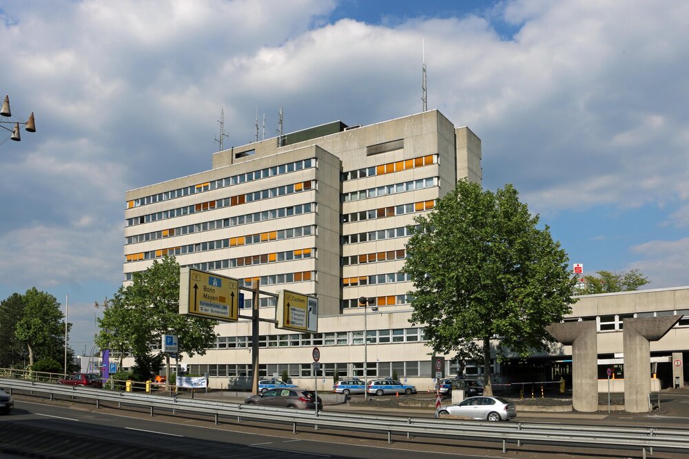 Das Polizeipräsidium am Moselring in Koblenz.