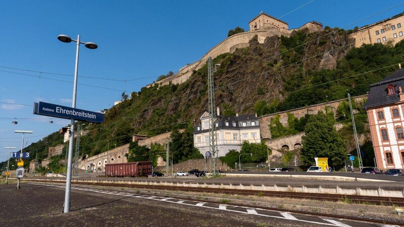 Der Bahnhof in Koblenz-Ehrenbreitstein.