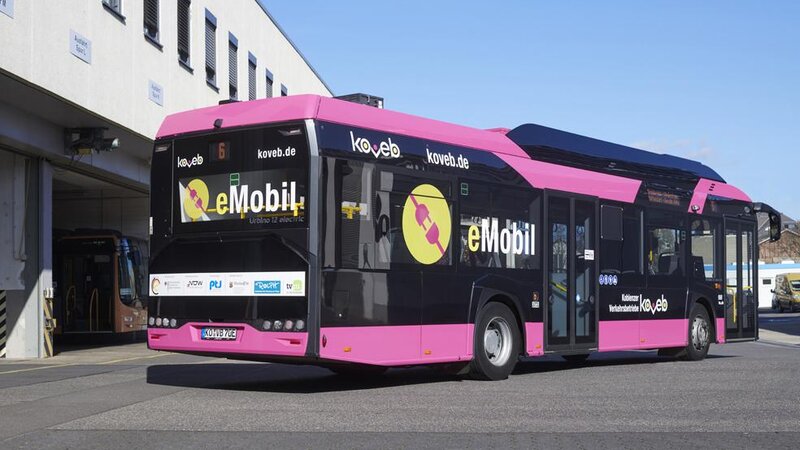 Die Busse der koveb halten jetzt wieder an der Balduinbrücke.