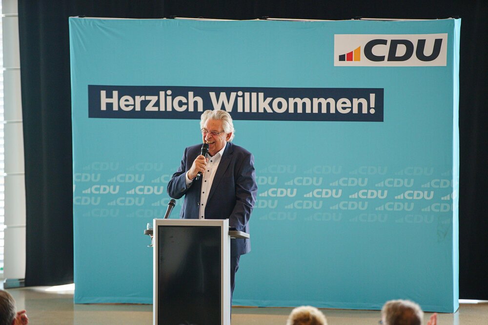 Gründer der CompuGroup Medical Frank Gotthardt war Gastgeber des CDU-Sommerempfangs.