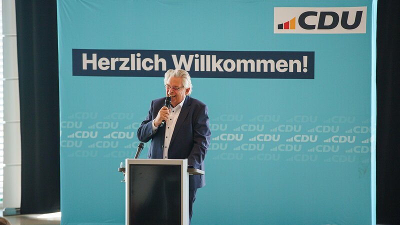Gründer der CompuGroup Medical Frank Gotthardt war Gastgeber des CDU-Sommerempfangs.
